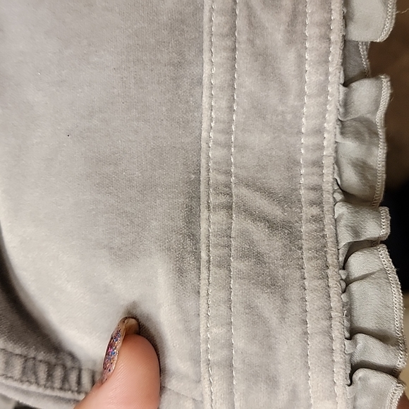 white and black brand gray ruffled jacket stunning 😍 size 14 - Picture 4 of 11